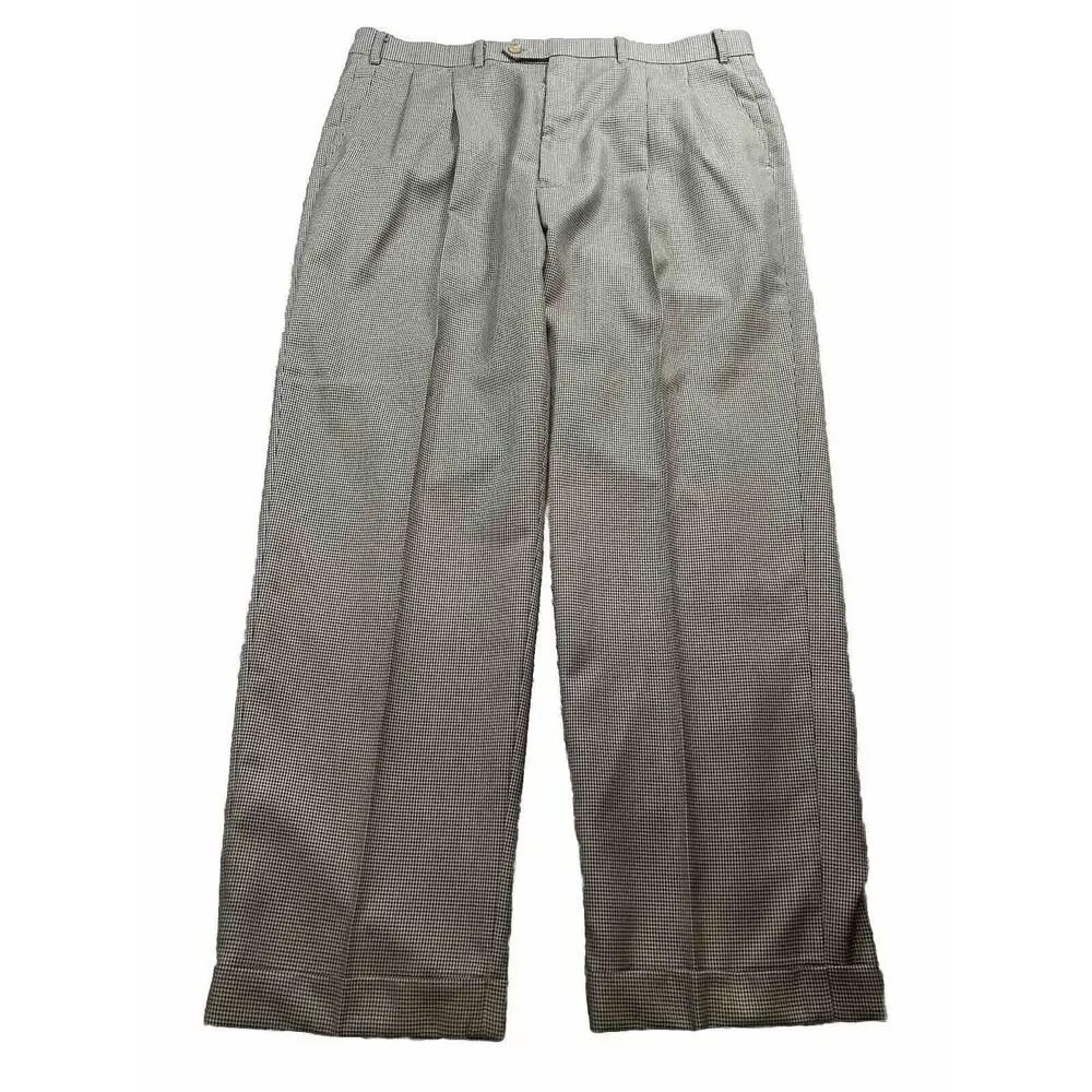 Ralph Ralph Lauren Chino Pants Mens 38x32 Beige Pleated 100% Cotton Preppy